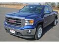 2014 Cobalt Blue Metallic GMC Sierra 1500 SLE Crew Cab 4x4  photo #2