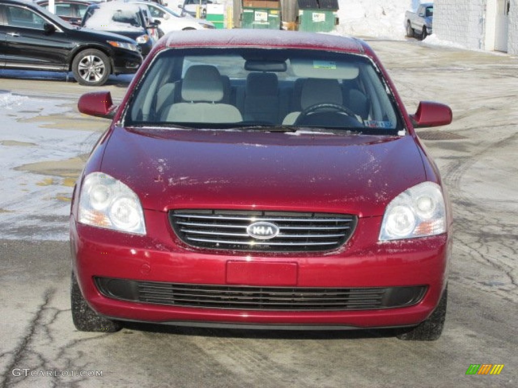 2007 Optima LX - Ruby Red / Gray photo #3