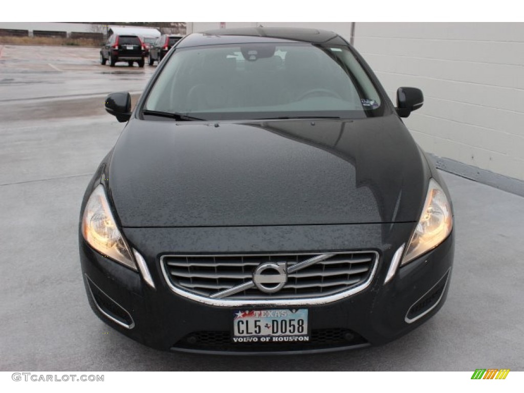 2012 S60 T5 - Black Sapphire Metallic / Off Black/Anthracite Black photo #2