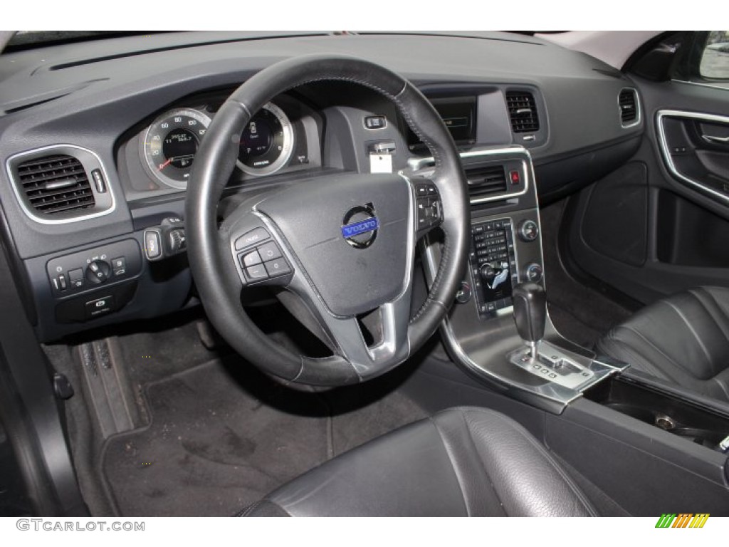 2012 S60 T5 - Black Sapphire Metallic / Off Black/Anthracite Black photo #8