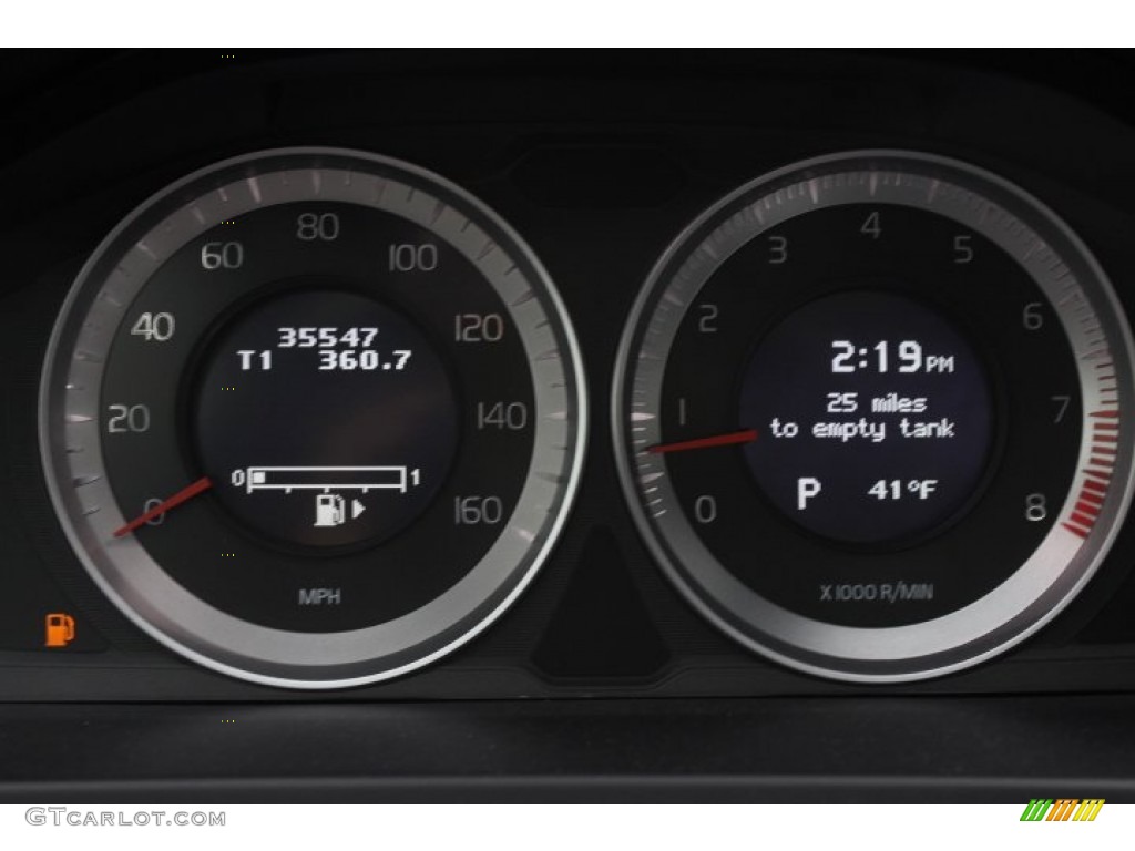 2012 S60 T5 - Black Sapphire Metallic / Off Black/Anthracite Black photo #34