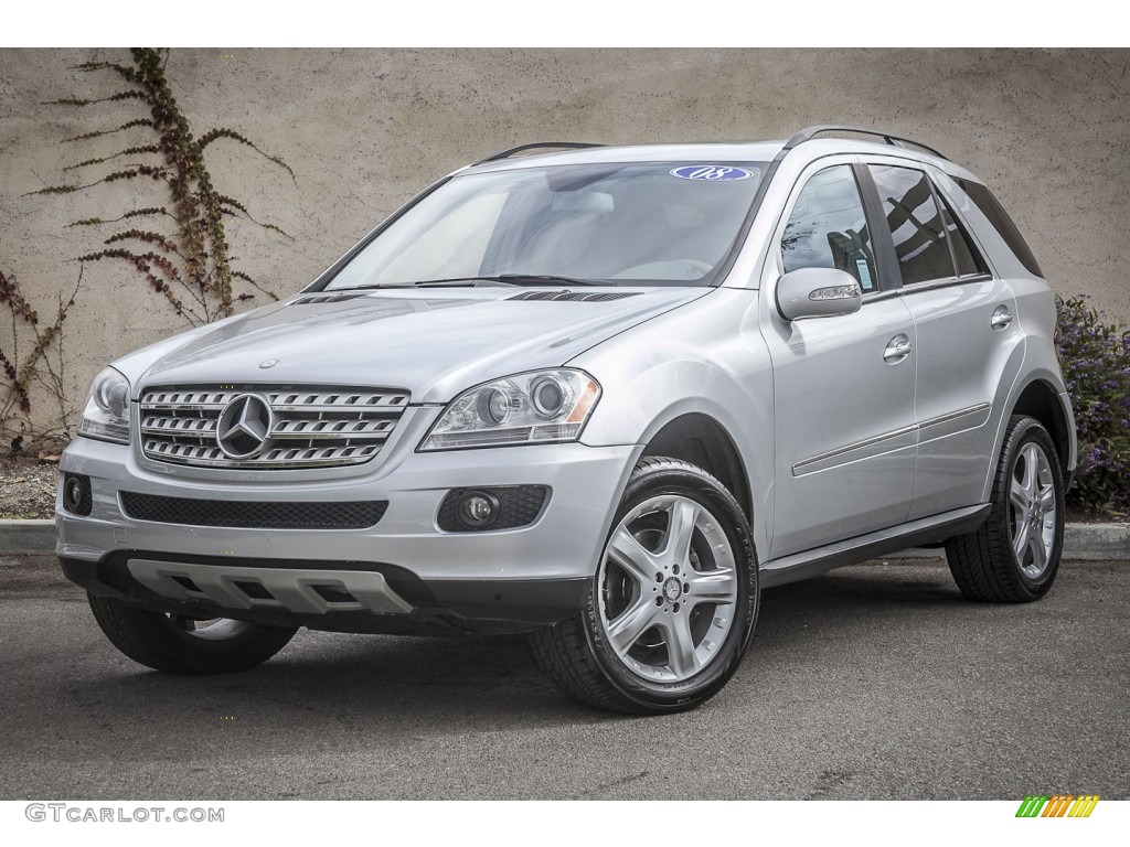 Iridium Silver Metallic 2008 Mercedes-Benz ML 350 4Matic Exterior Photo #90428938