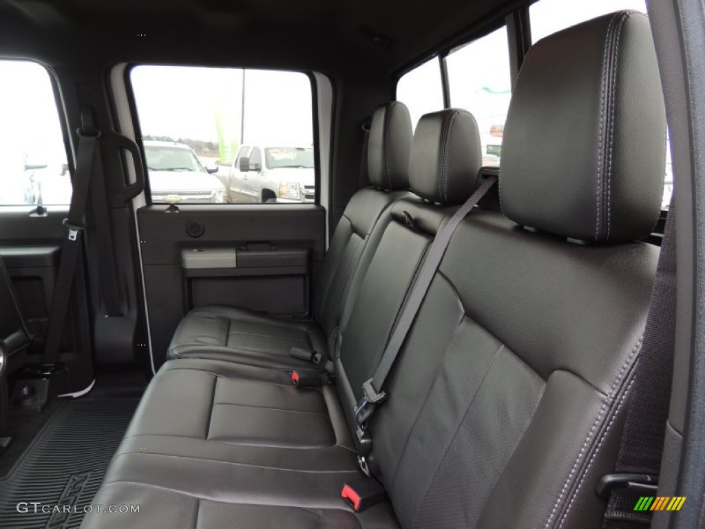 2012 F350 Super Duty Lariat Crew Cab 4x4 Dually - Oxford White / Black photo #10