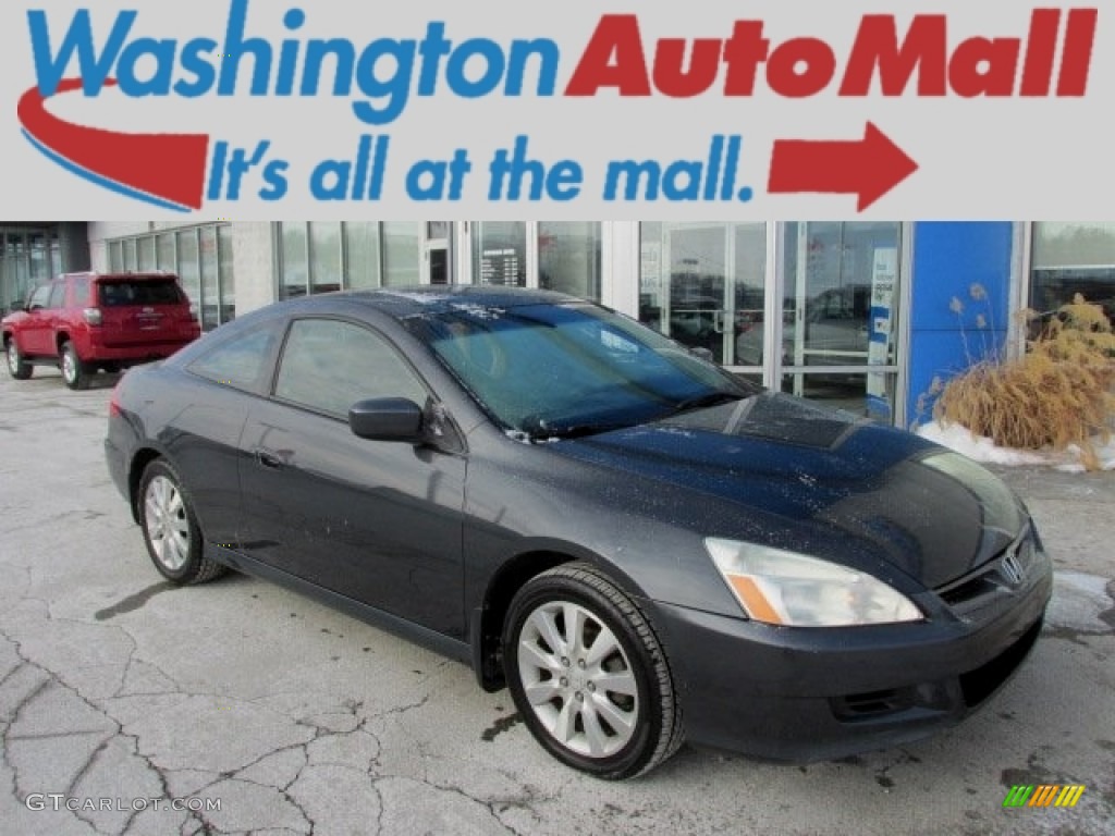 2006 Accord EX V6 Coupe - Graphite Pearl / Black photo #1