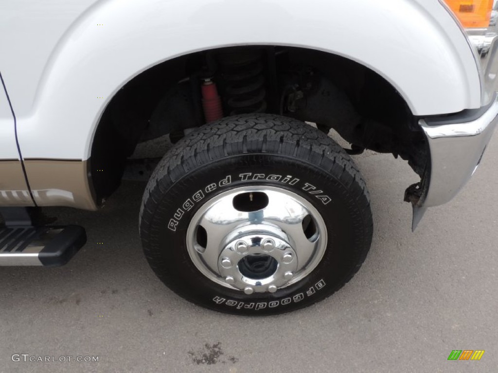 2012 F350 Super Duty Lariat Crew Cab 4x4 Dually - Oxford White / Black photo #26