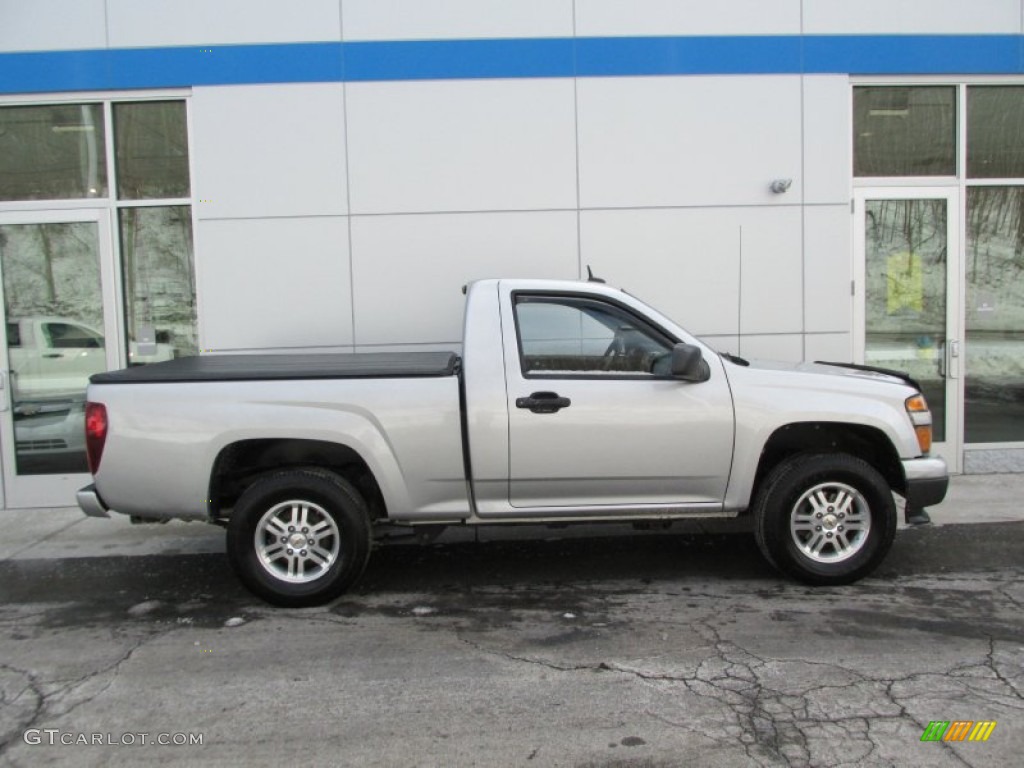Sheer Silver Metallic 2010 Chevrolet Colorado LT Regular Cab 4x4 Exterior Photo #90430497