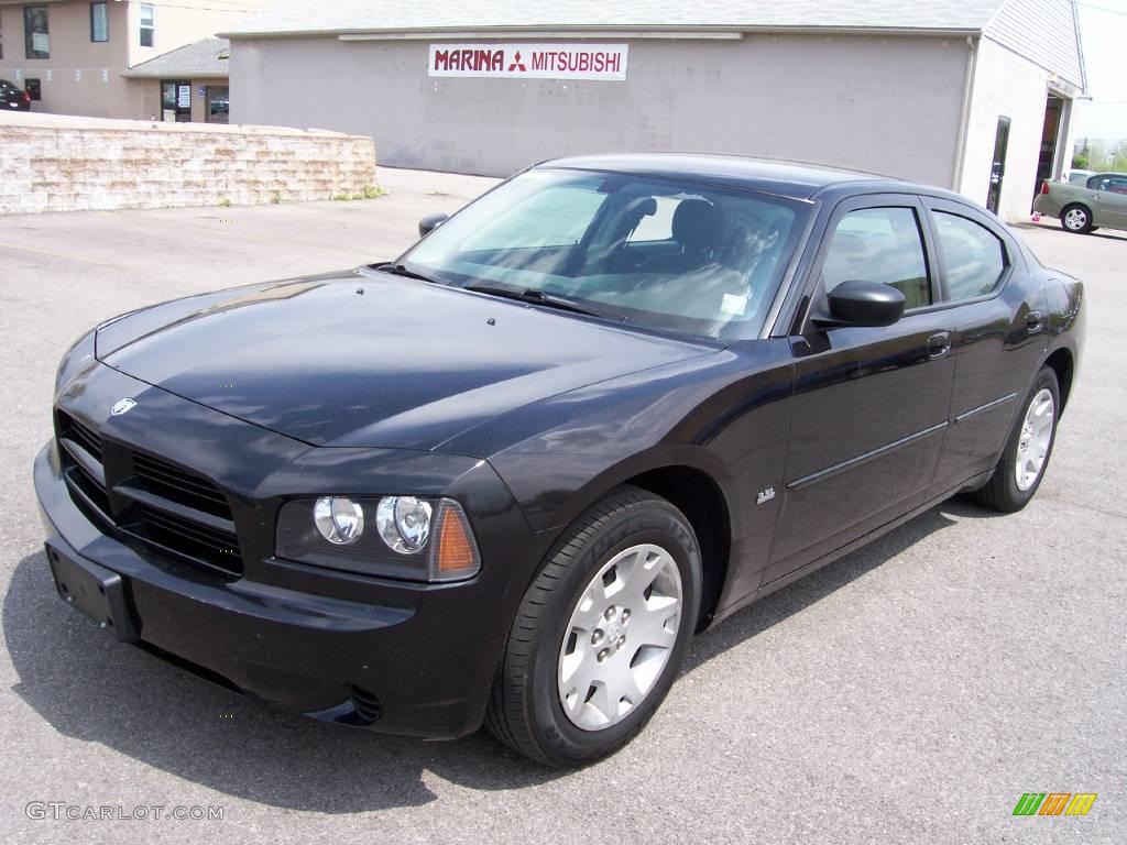 2006 Charger SE - Brilliant Black Crystal Pearl / Dark Slate Gray/Light Graystone photo #1