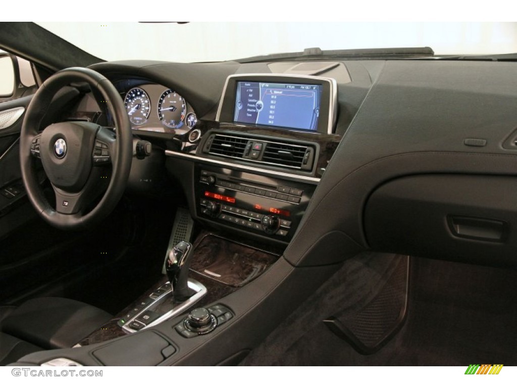 2012 BMW 6 Series 650i xDrive Coupe Black Nappa Leather Dashboard Photo #90431871