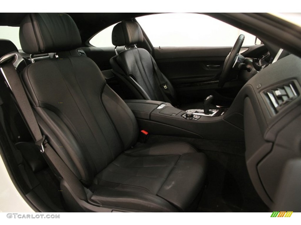Black Nappa Leather Interior 2012 BMW 6 Series 650i xDrive Coupe Photo #90431889