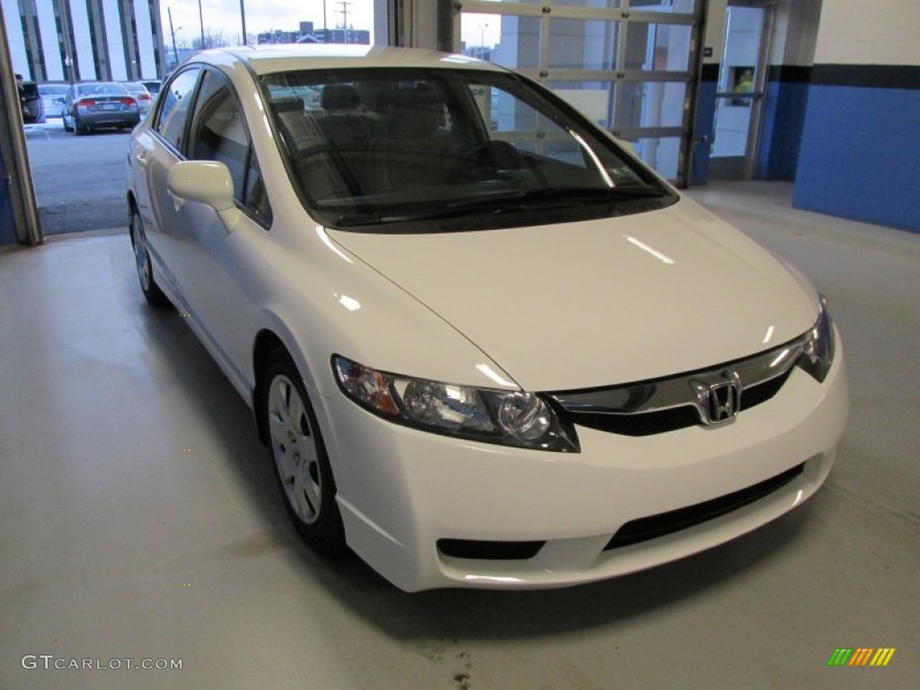 Taffeta White 2011 Honda Civic LX Sedan Exterior Photo #90432453