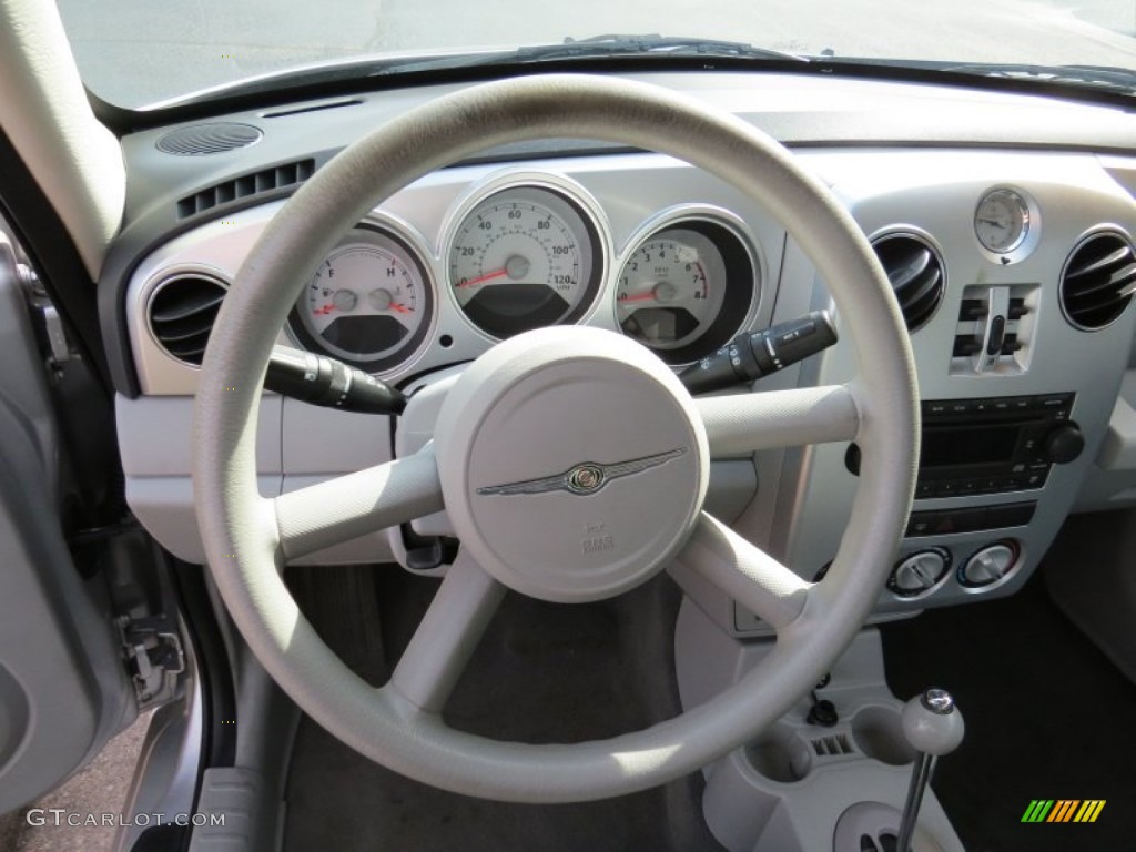 2006 Chrysler PT Cruiser Standard PT Cruiser Model Pastel Slate Gray Steering Wheel Photo #90433260