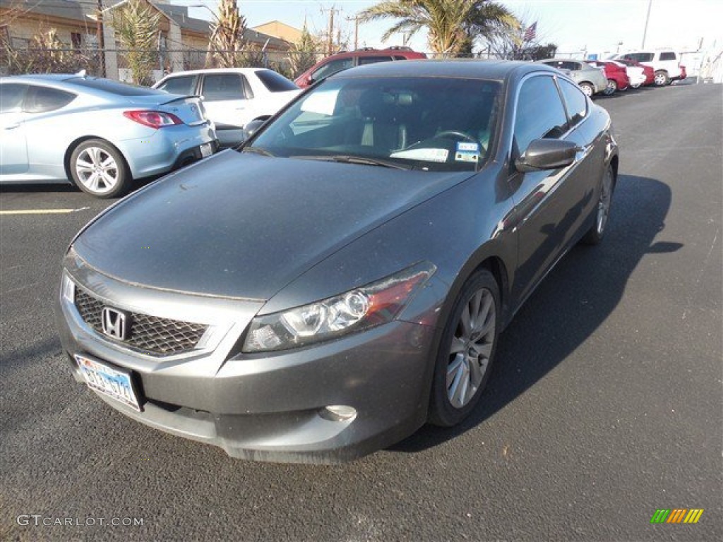 2010 Accord EX-L V6 Coupe - Polished Metal Metallic / Black photo #1