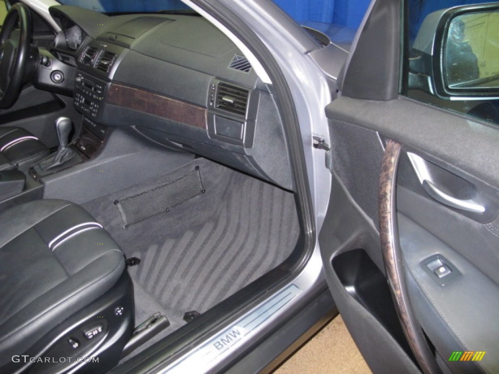 2007 X3 3.0si - Silver Grey Metallic / Black photo #21