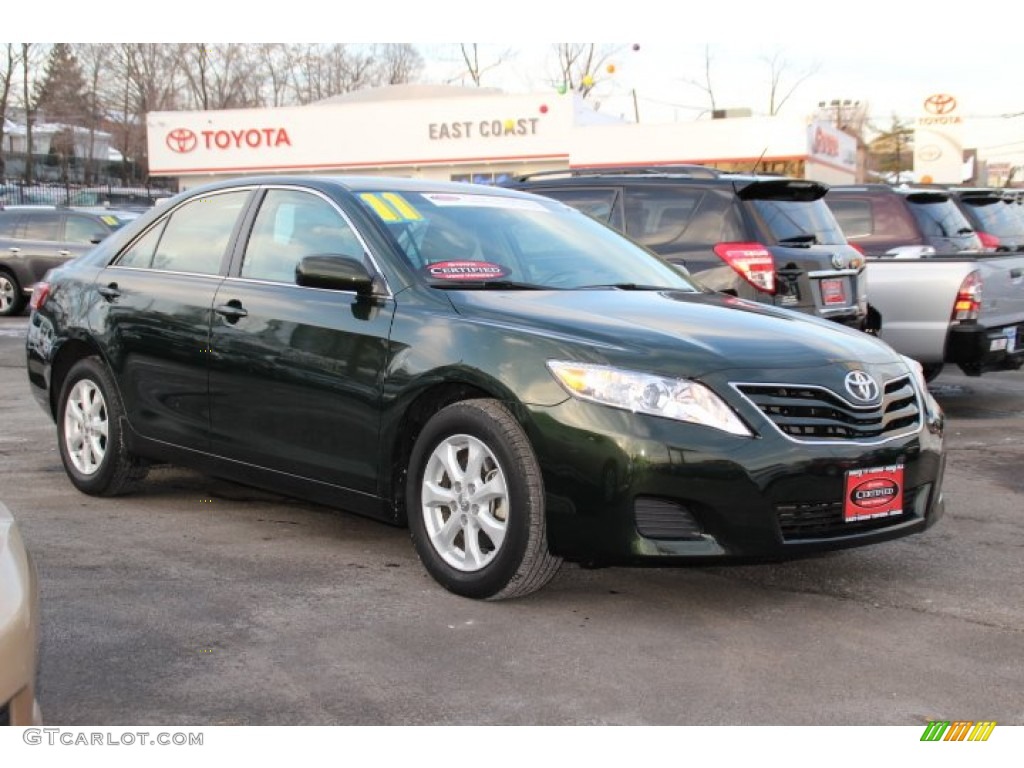 2011 Camry LE - Spruce Green Mica / Bisque photo #1