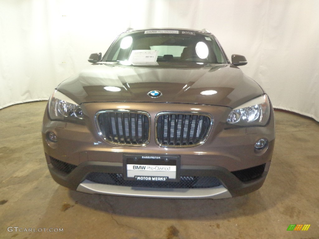 2013 X1 xDrive 28i - Sparkling Bronze Metallic / Black photo #2