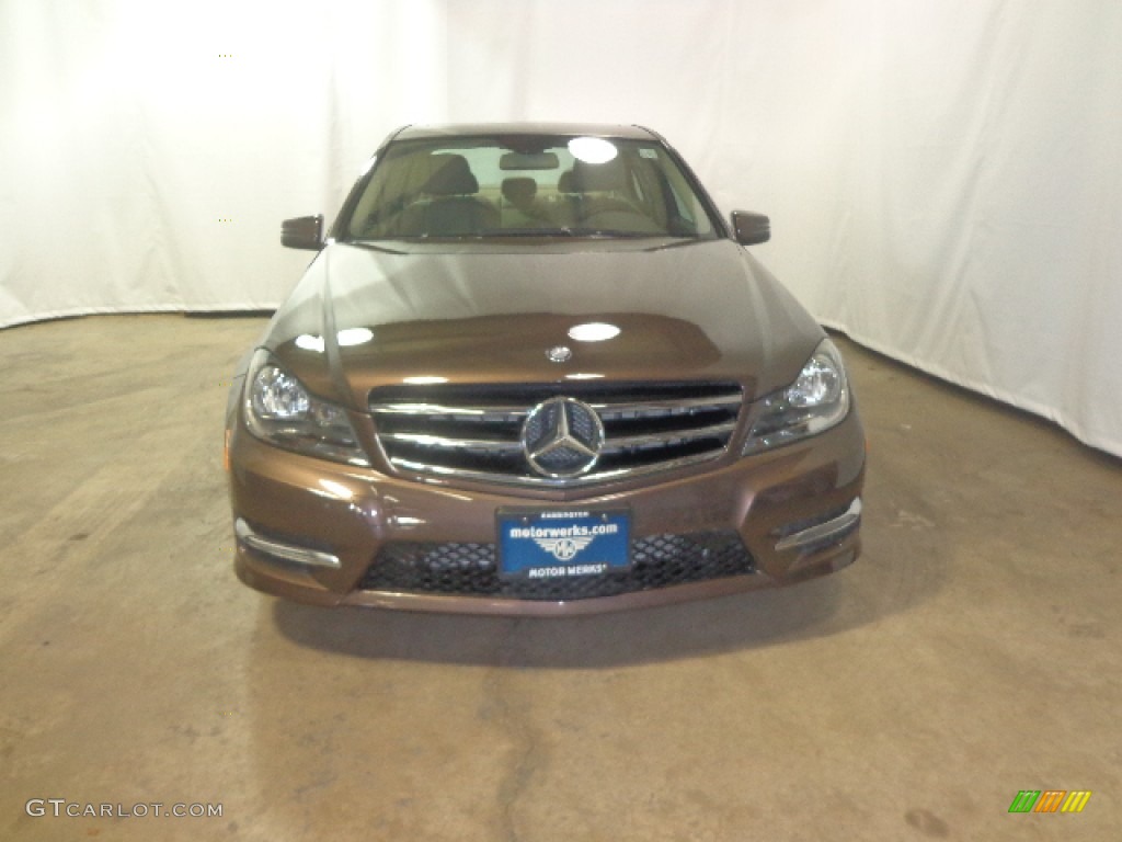 2013 C 300 4Matic Sport - Dolomite Brown Metallic / Almond Beige photo #2