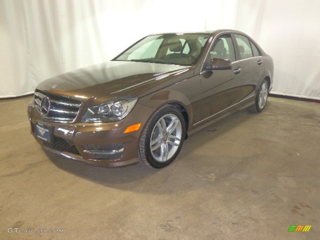 2013 C 300 4Matic Sport - Dolomite Brown Metallic / Almond Beige photo #4
