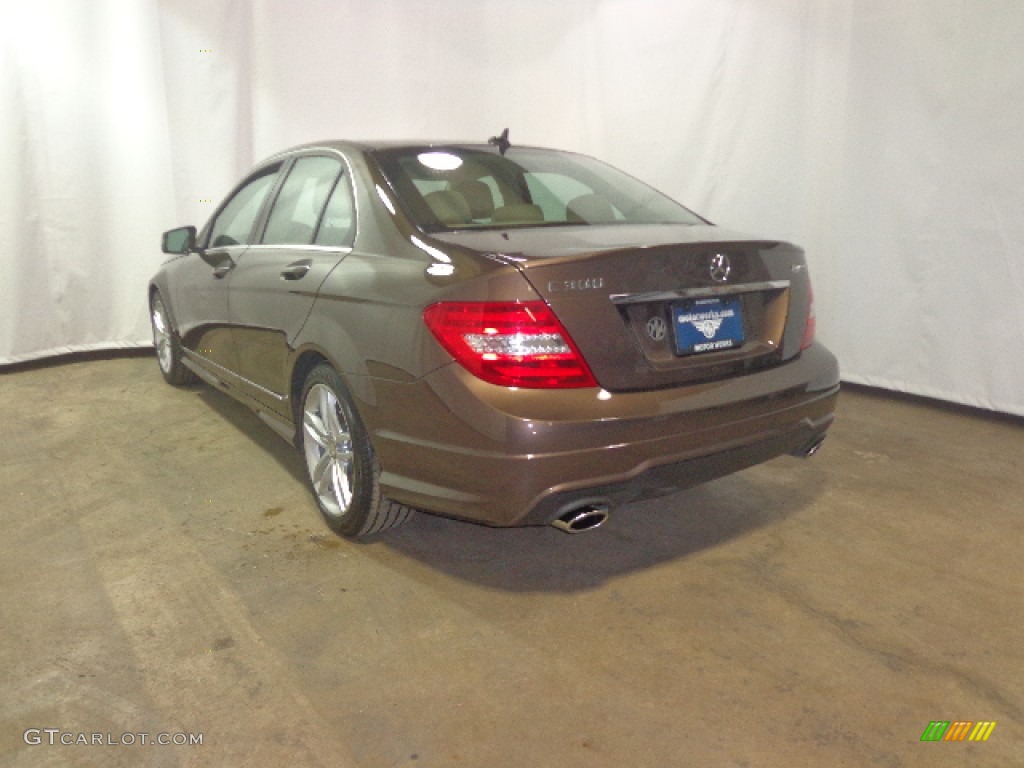 2013 C 300 4Matic Sport - Dolomite Brown Metallic / Almond Beige photo #11