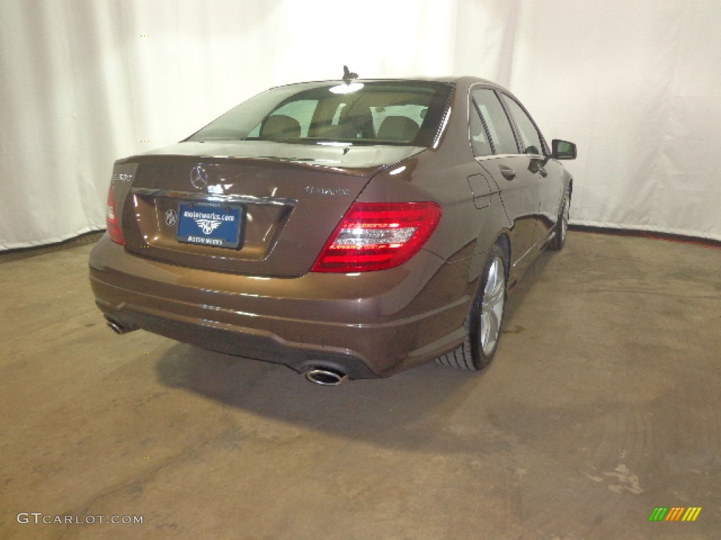 2013 C 300 4Matic Sport - Dolomite Brown Metallic / Almond Beige photo #13