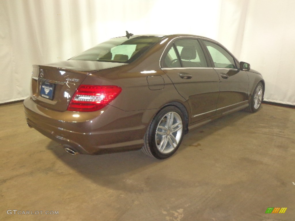 2013 C 300 4Matic Sport - Dolomite Brown Metallic / Almond Beige photo #14