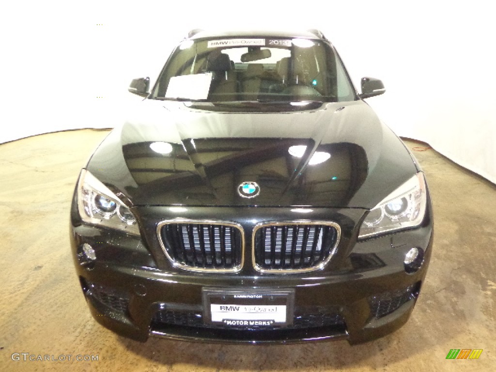 2013 X1 xDrive 35i - Black Sapphire Metallic / Black photo #2