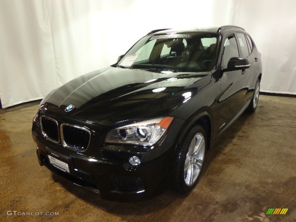 2013 X1 xDrive 35i - Black Sapphire Metallic / Black photo #3