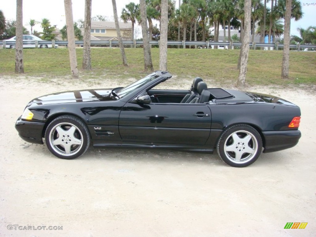 1999 SL 600 Sport Roadster - Black / Black photo #4