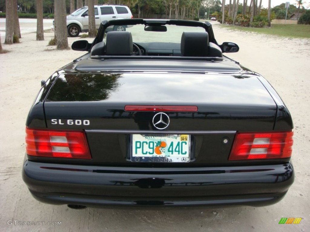 1999 SL 600 Sport Roadster - Black / Black photo #6