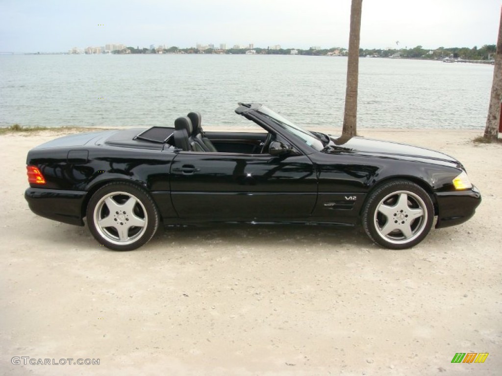 1999 SL 600 Sport Roadster - Black / Black photo #8