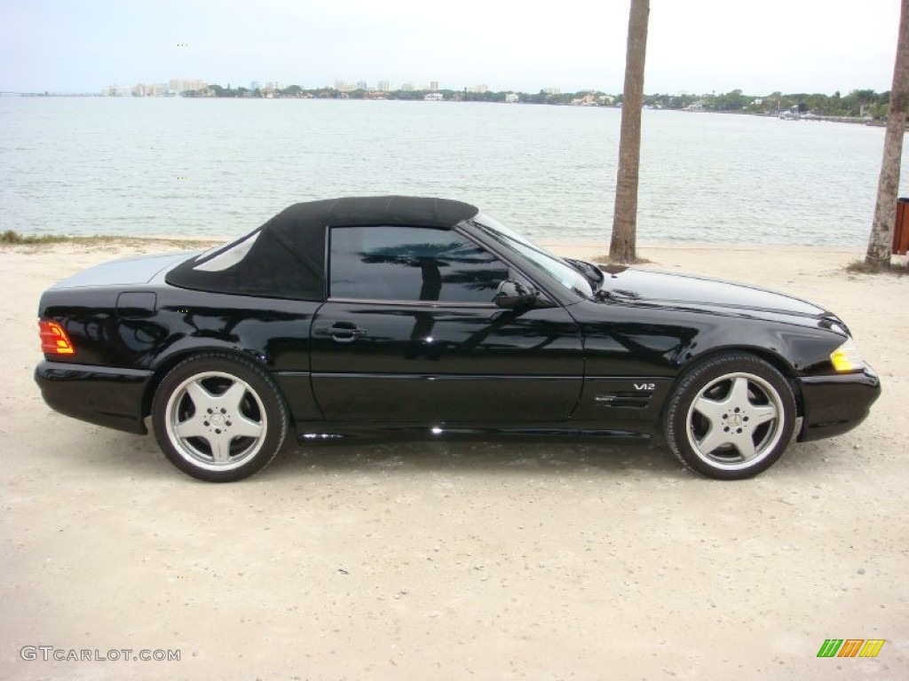 1999 SL 600 Sport Roadster - Black / Black photo #24