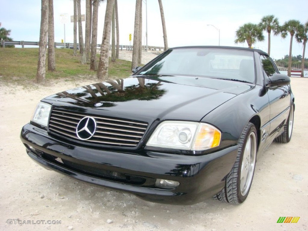 Black 1999 Mercedes-Benz SL 600 Sport Roadster Exterior Photo #90439347