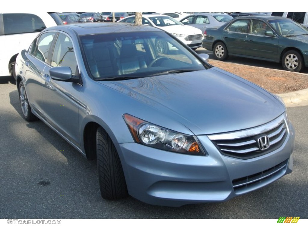 2011 Accord EX-L Sedan - Celestial Blue Metallic / Black photo #2