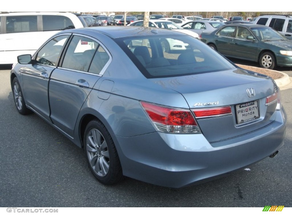 2011 Accord EX-L Sedan - Celestial Blue Metallic / Black photo #4