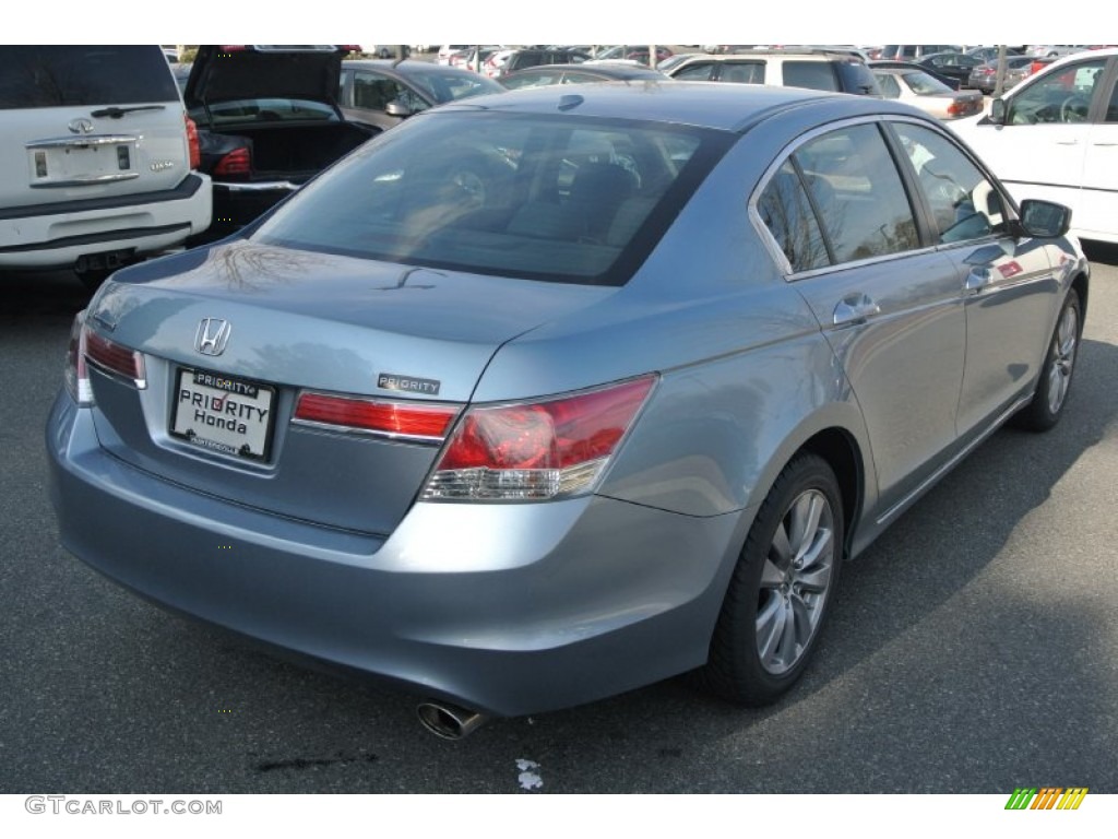 2011 Accord EX-L Sedan - Celestial Blue Metallic / Black photo #5