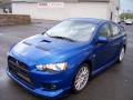 2008 Octane Blue Pearl Mitsubishi Lancer Evolution GSR  photo #1