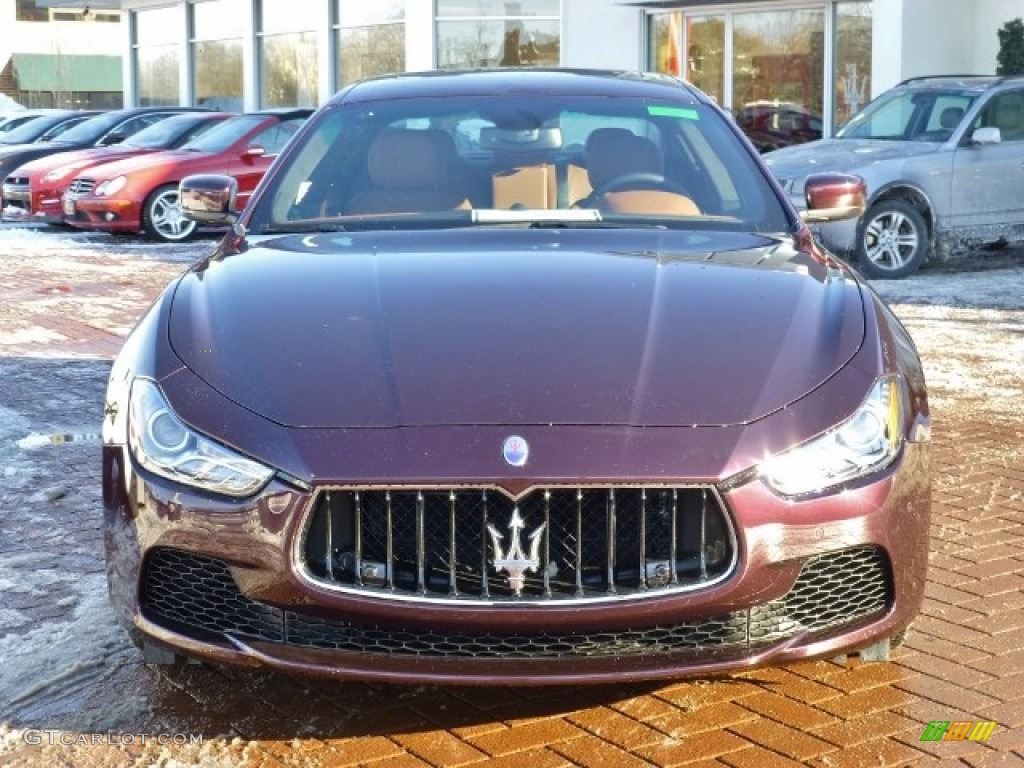 2014 Ghibli S Q4 - Rosso Folgore (Dark Red) / Cuoio photo #2