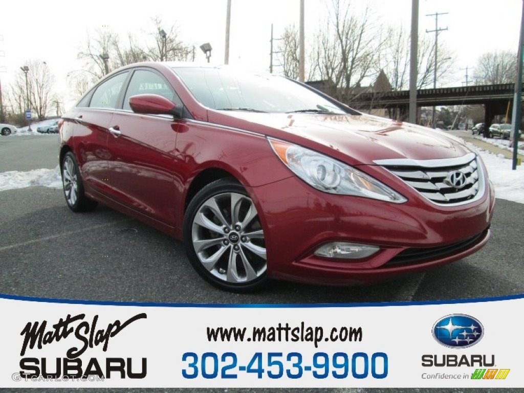 2011 Sonata Limited - Venetian Red / Black photo #1