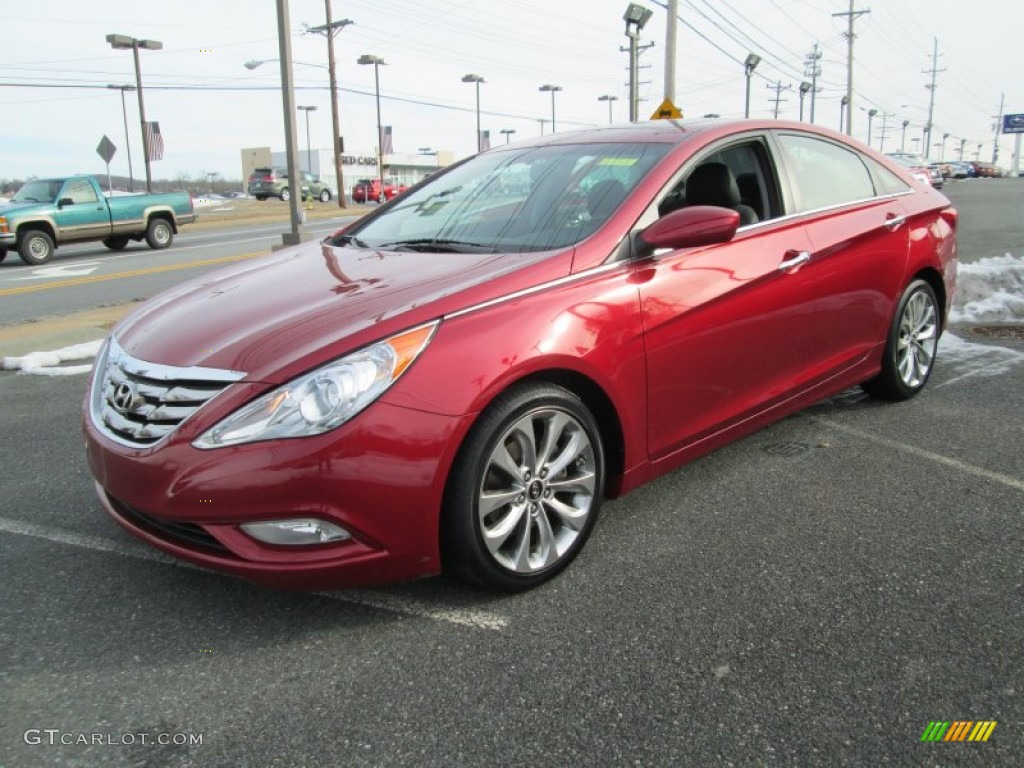 2011 Sonata Limited - Venetian Red / Black photo #2