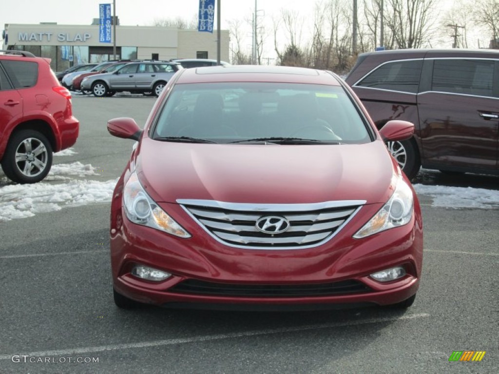 2011 Sonata Limited - Venetian Red / Black photo #3