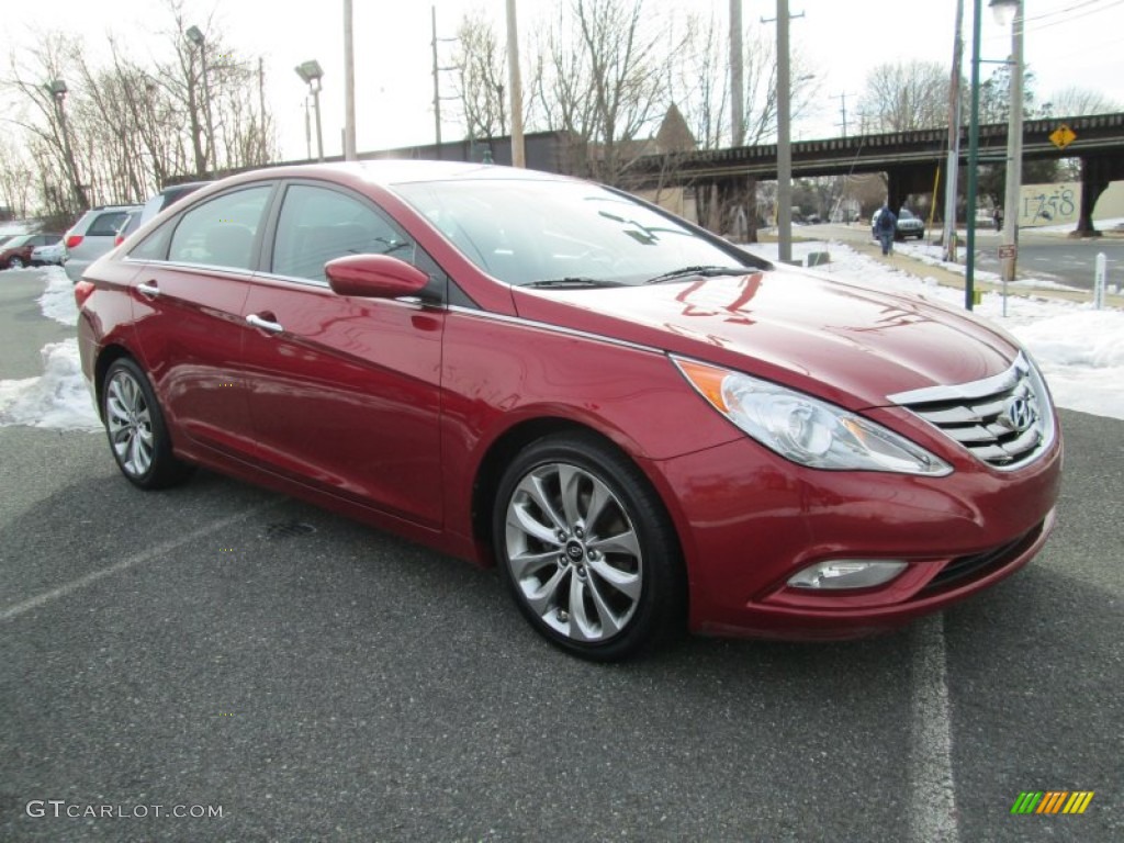 2011 Sonata Limited - Venetian Red / Black photo #4
