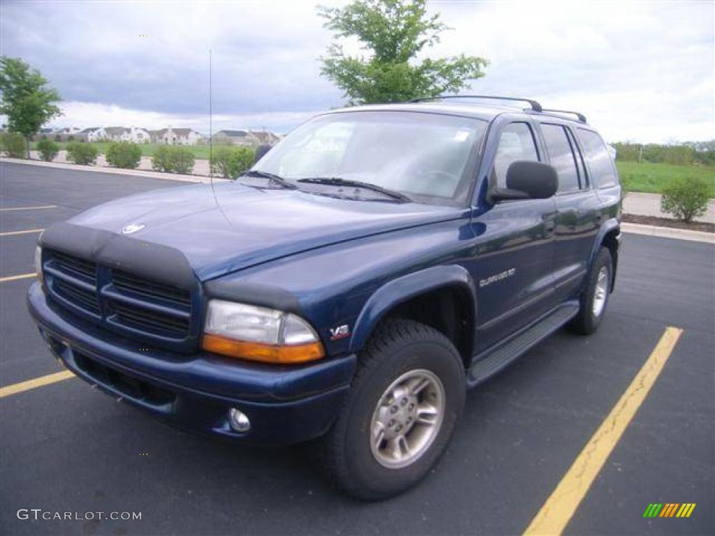 2000 Durango SLT 4x4 - Patriot Blue Pearl / Mist Gray photo #1