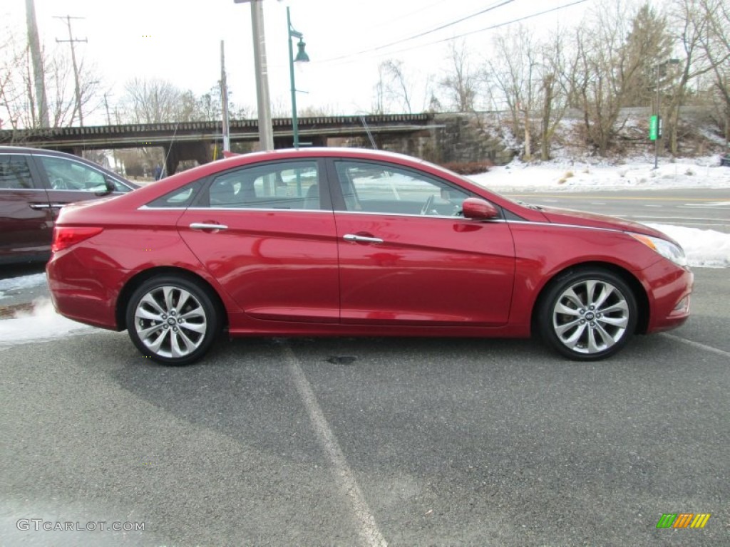 2011 Sonata Limited - Venetian Red / Black photo #5