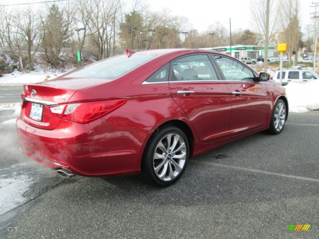 2011 Sonata Limited - Venetian Red / Black photo #6