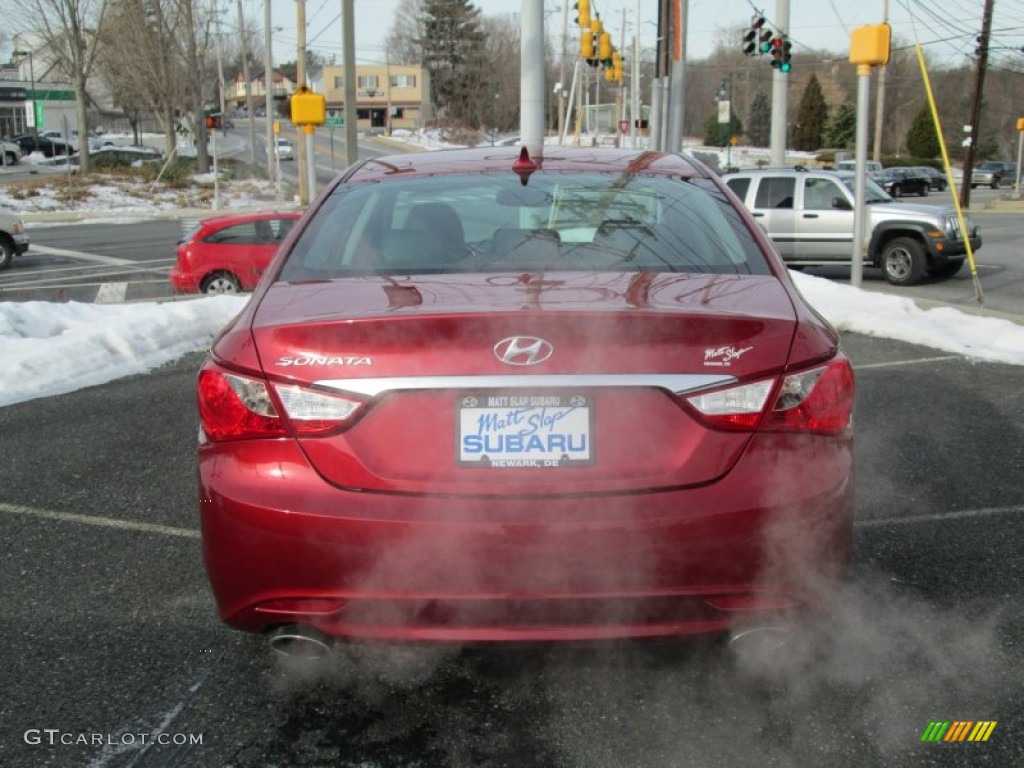 2011 Sonata Limited - Venetian Red / Black photo #7