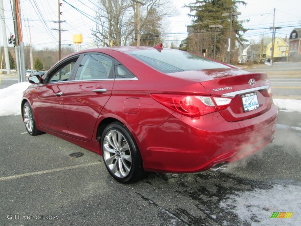 2011 Sonata Limited - Venetian Red / Black photo #8