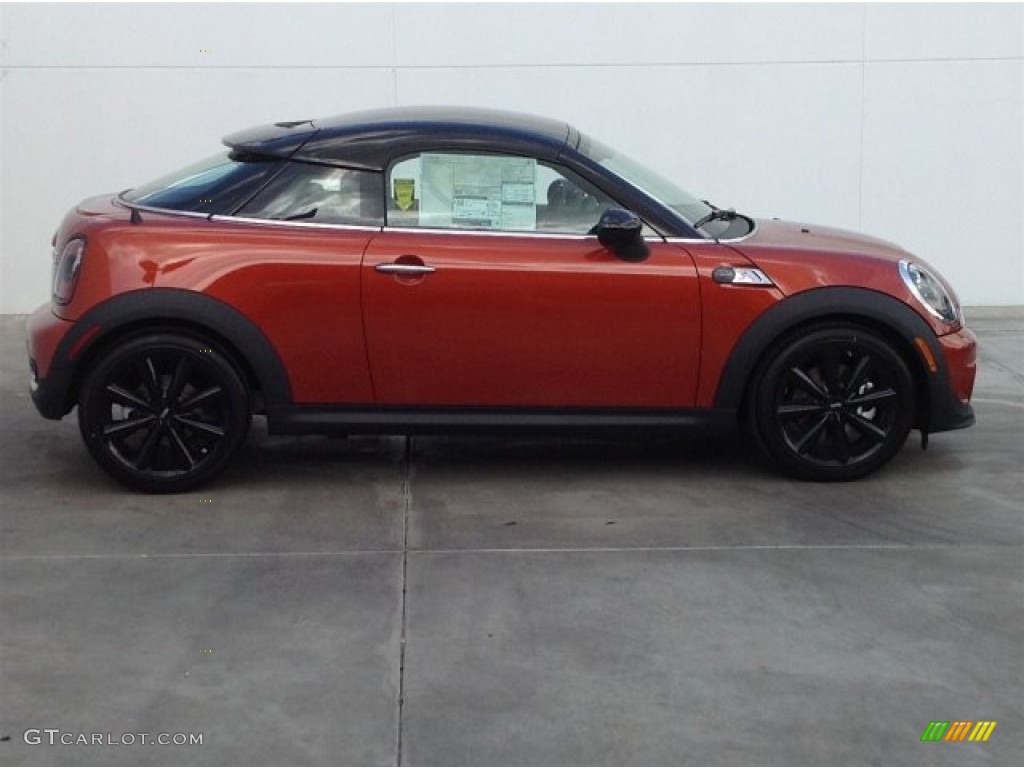 Spice Orange Metallic 2014 Mini Cooper S Coupe Exterior Photo #90443551