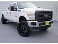 Oxford White - F250 Super Duty XL Crew Cab 4x4 Photo No. 2