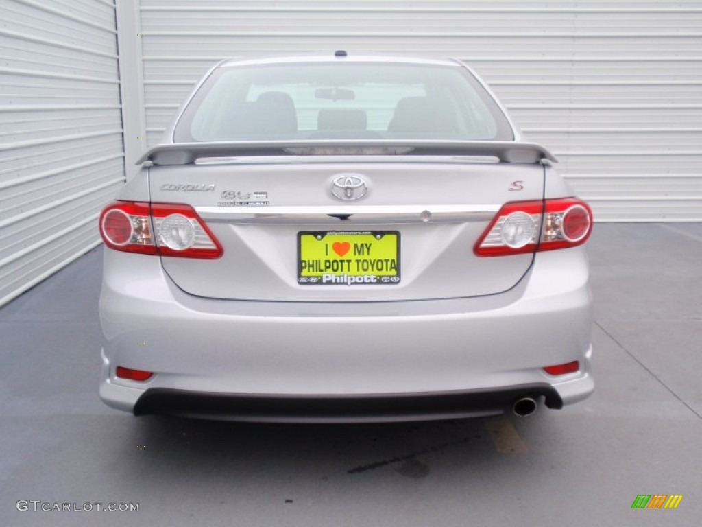 2013 Corolla S - Classic Silver Metallic / Dark Charcoal photo #5