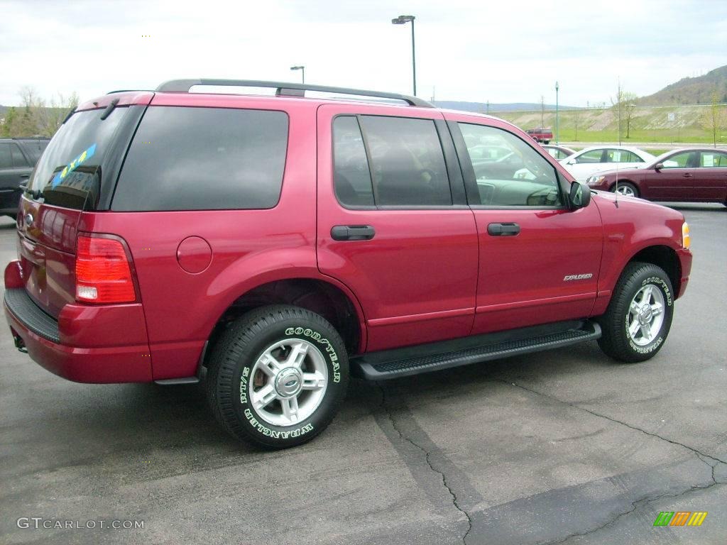 2004 Explorer XLT 4x4 - Redfire Metallic / Medium Parchment photo #6