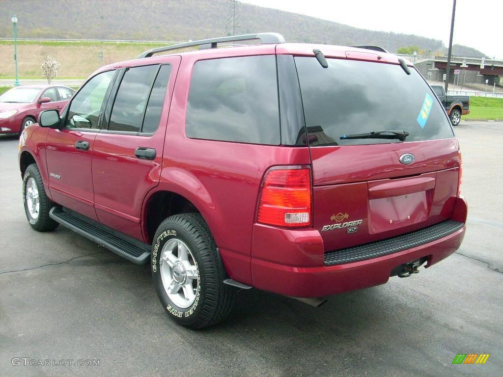 2004 Explorer XLT 4x4 - Redfire Metallic / Medium Parchment photo #9